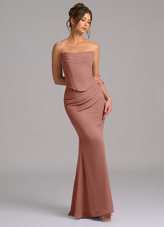 Azazie Sorrel Suknie dla druhen Syrena Gorset Szyfon Do ziemi Sukienka image7