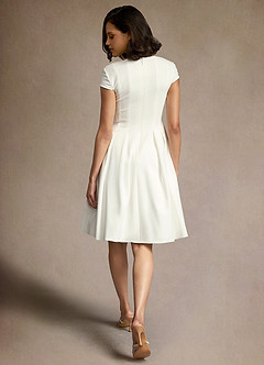 Klea White Sweetheart Midi Dress image5