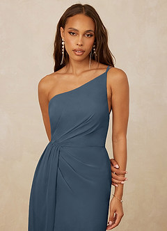 Christian Siriano Bridal for Azazie 1003 Bridesmaid Dresses Neptune Sheath One Shoulder Chiffon Dress image4