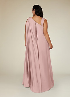 Azazie Franchesca Mother of the Bride Dresses Dusty Rose Mermaid Pleated Stretch Chiffon Dress image11
