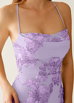 Lysandra Wisteria Stretch 3D Flowers Corset Mini Dress image2
