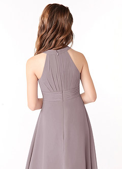 Azazie Linna Junior Dusk A-Line Pleated Chiffon Dress image3