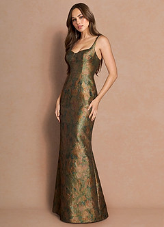 Robe Longue Sarcelle Vintage Christy image3