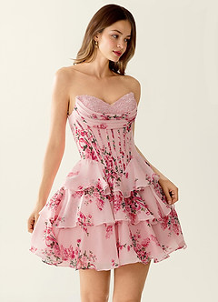 Flowlla Rosa Minikleid image3