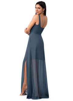 Azazie Renee Final Sale Neptune A-Line with Pockets Chiffon Dress image6