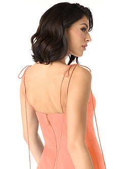Azazie Rosey Final Sale Sunset A-Line Sweetheart Neckline Chiffon Dress image5