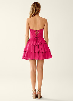 Cekago Rosette Tiered Ruffle Mini Dress image2