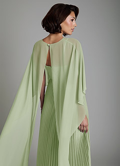 Azazie Micah Vestidos de damas de honor Vestido Salvia Polvorienta de Satén Elástico de Línea A Convertible con Corsé image8