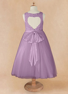 Azazie Calla Flower Girl Dresses Wisteria Ball-Gown Lace Tulle Dress image8
