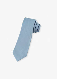 front Corbata delgada de dos lados de algodón suave para padrinos de boda