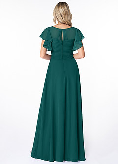 Azazie Lily Final Sale Empire Pleated Chiffon Floor-Length Dress image3