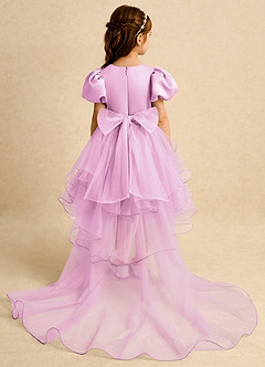 Azazie Cocoa Abiti da Ragazza di Fiori Abito Principessa in Tulle Plissettato Rosa Confetto image7