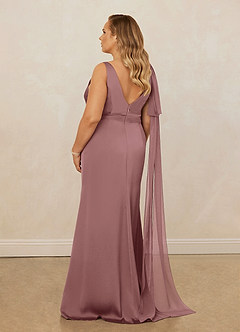 Christian Siriano Bridal for Azazie 1011 Bridesmaid Dresses Vintage Mauve Mermaid Bow Stretch Satin Dress image12