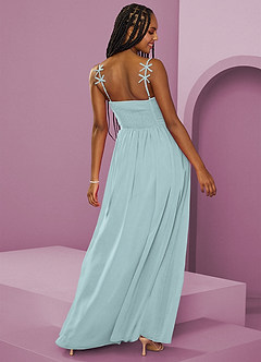 Barbie ♥ Azazie Bridesmaid Dresses Mist A-Line Pleated Chiffon Dress image10