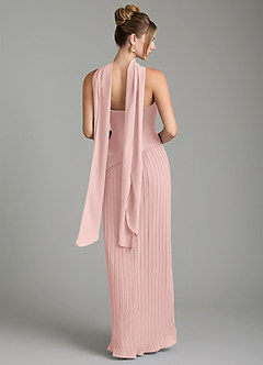 Azazie Tierney Bridesmaid Dresses Powder Pink A-Line Strapless Chiffon Convertible Dress image10