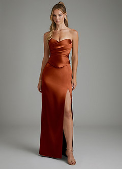 front Azazie Metallic Satin Swatch