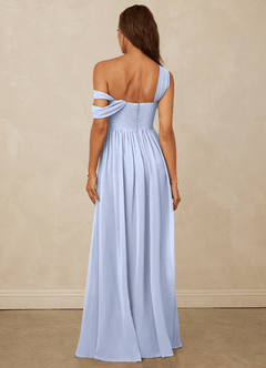 Christian Siriano Bridal for Azazie 1014 Brautjungfernkleider A-Linie Schulterfrei Chiffon Kleid Eis image3