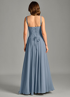 Azazie Evadina Suknie dla druhen Linia A Gorset Szyfon Do ziemi Sukienka image2