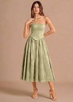 Isaura Celadon Midi Dress image5