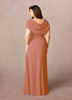 Azazie Mary Mother of the Bride Dresses MAI TAI A-Line Side Slit Chiffon Dress image8