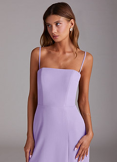 Azazie Wren Bridesmaid Dresses Lilac A-Line Strapless Chiffon Dress image6