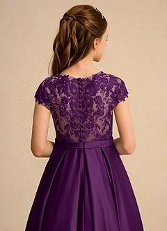 Azazie Bunny Junior Formal vestidos de niña de las flores Vestido de Uva de Encaje de Princesa image7