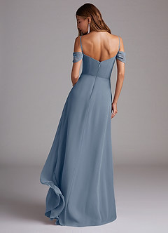 Azazie Marley Bridesmaid Dresses Twilight A-Line Off the Shoulder Chiffon Convertible Dress image7