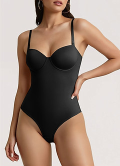 front Stropløs bodysuit med underbrystformning