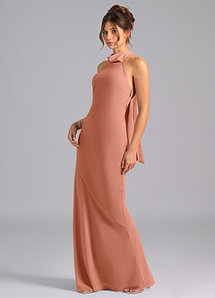 Azazie Velli Bridesmaid Dresses MAI TAI Mermaid Bow Chiffon Dress image1