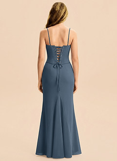 Azazie Sorrel Junior Neptune Mermaid Pleated Chiffon Dress image7