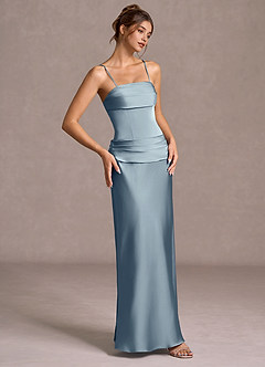 Maxi jurk Faelina Poederblauw image4
