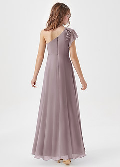 Azazie Arabella Junior Dusk A-Line Ruched Chiffon Dress image6