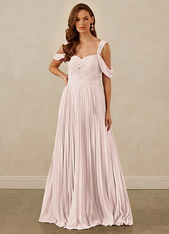 Christian Siriano Bridal for Azazie 1013 Bridesmaid Dresses Rose Petal A-Line Off the Shoulder Chiffon Dress image8