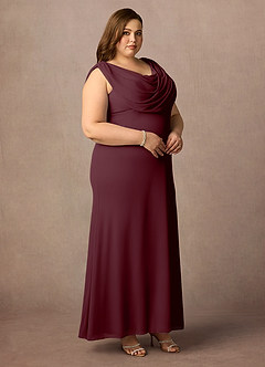 Azazie Ines Final Sale Dusk Mermaid Beaded Mesh Dress image9