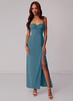 Barbie ♥ Azazie Bridesmaid Dresses Bermuda Sheath Corset Chiffon Dress image1