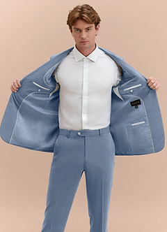 front William Azul Polvoriento Chaqueta de traje