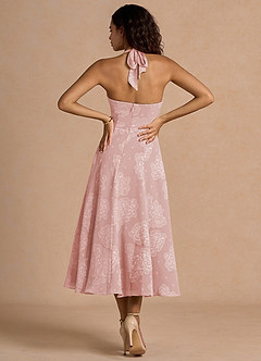Adelise Powder Pink Midi Dress image2