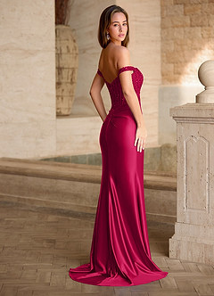 Valeria Rosa Abito da ballo in raso con corsetto e paillettes in velluto image9