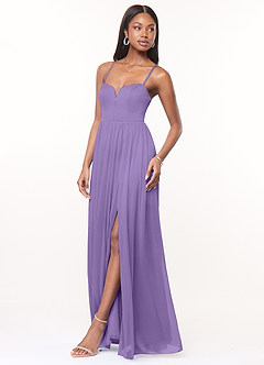Azazie Marsol Bridesmaid Dresses Tahiti A-Line Corset Mesh Dress image3