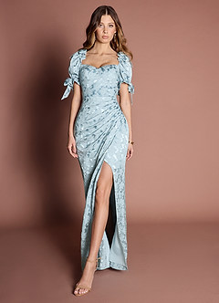 princess polly baby blue dress WILLA LANY - Maxi dress - icy blue/blue main image 1