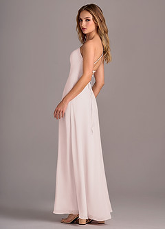 Azazie Mei Bridesmaid Dresses Rose Petal A-Line Chiffon Dress image5