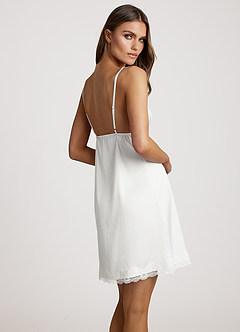 front Komplet szlafroka i sukienki z satyny koronkowej