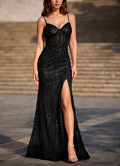 Dazzle Nero Abito da ballo a sirena image4