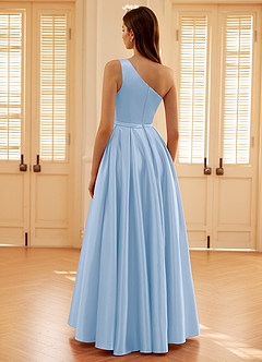 Millie Blu Abito da ballo in raso a trapezio image9