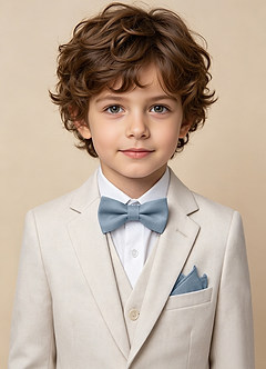 front Boy's Matte Satin Pocket Square