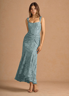 Maxi jurk Tiana Poederblauw image3
