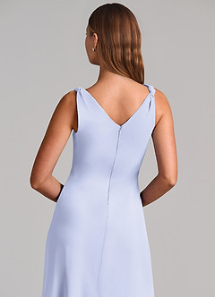 Azazie Nerine Bridesmaid Dresses Lavender A-Line Pleated Chiffon Dress image7