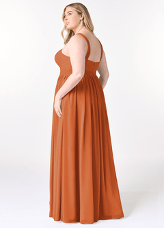 Azazie Elvira Brautjungfernkleider A-Linie Plissee Chiffon Kleid Kanel image10