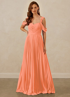 Christian Siriano Bridal for Azazie 1013 Bridesmaid Dresses Sunset A-Line Off the Shoulder Chiffon Dress image8