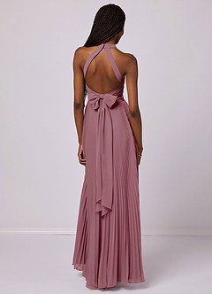 Barbie ♥ Azazie Bridesmaid Dresses Vintage Mauve A-Line Pleated Chiffon Dress image2
